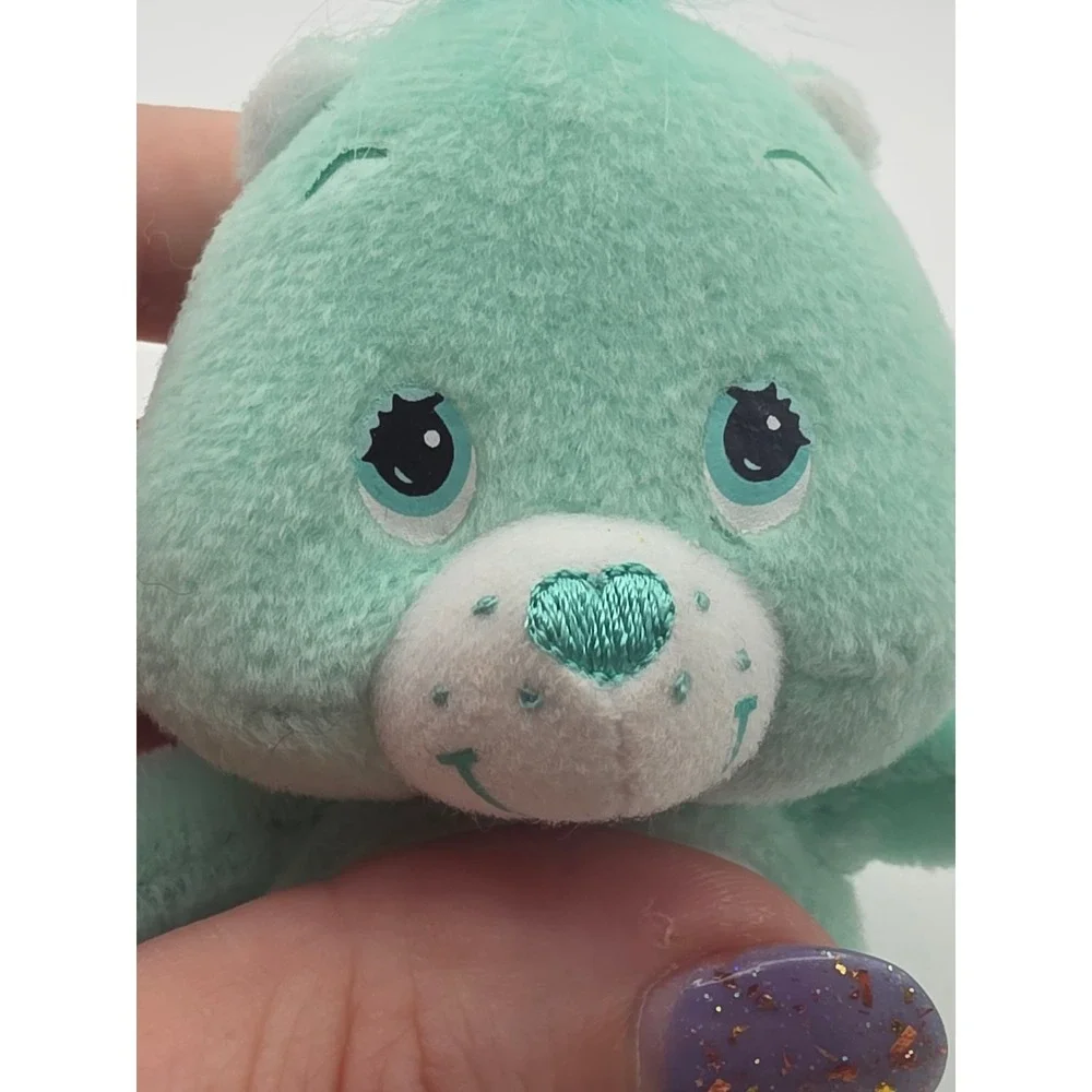Care Bears Wish Bear 6in Mint Green Excellent 2004 Play Along Plush Toy
